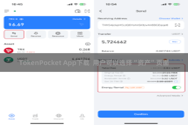 TokenPocket App下载  用户可以选择“资产”页面